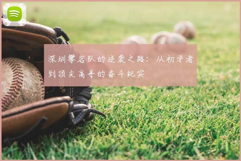 深圳攀岩队的逆袭之路：从初学者到顶尖高手的奋斗纪实