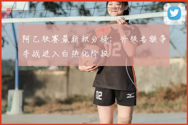 阿乙联赛最新积分榜:升级名额争夺战进入白热化阶段
